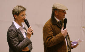 Philippe Karl und Ilka Flegel in der Großen Showhalle